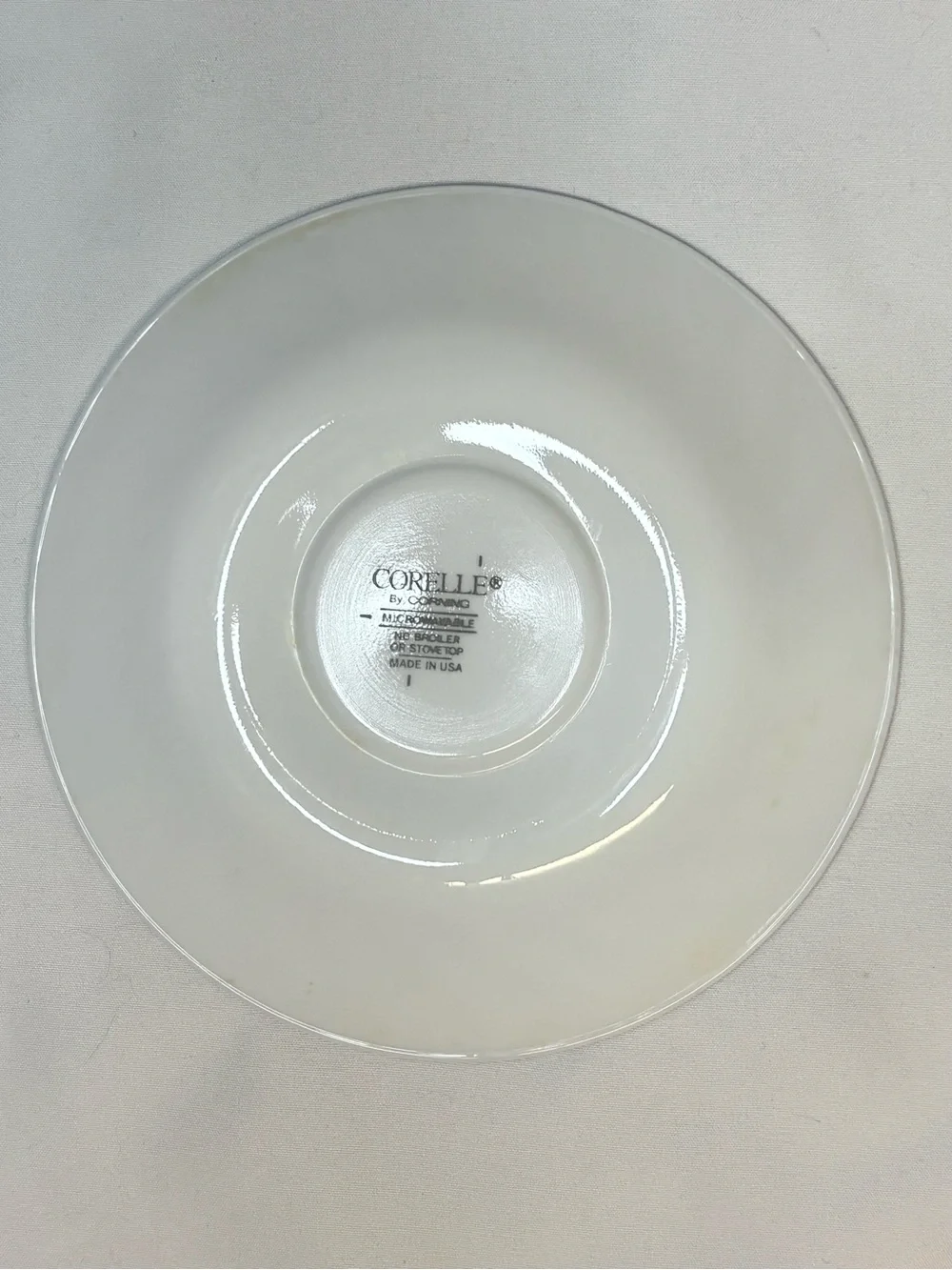 VTG Corelle Blue Velvet Swirl Saucer Plates Replacement 6.25